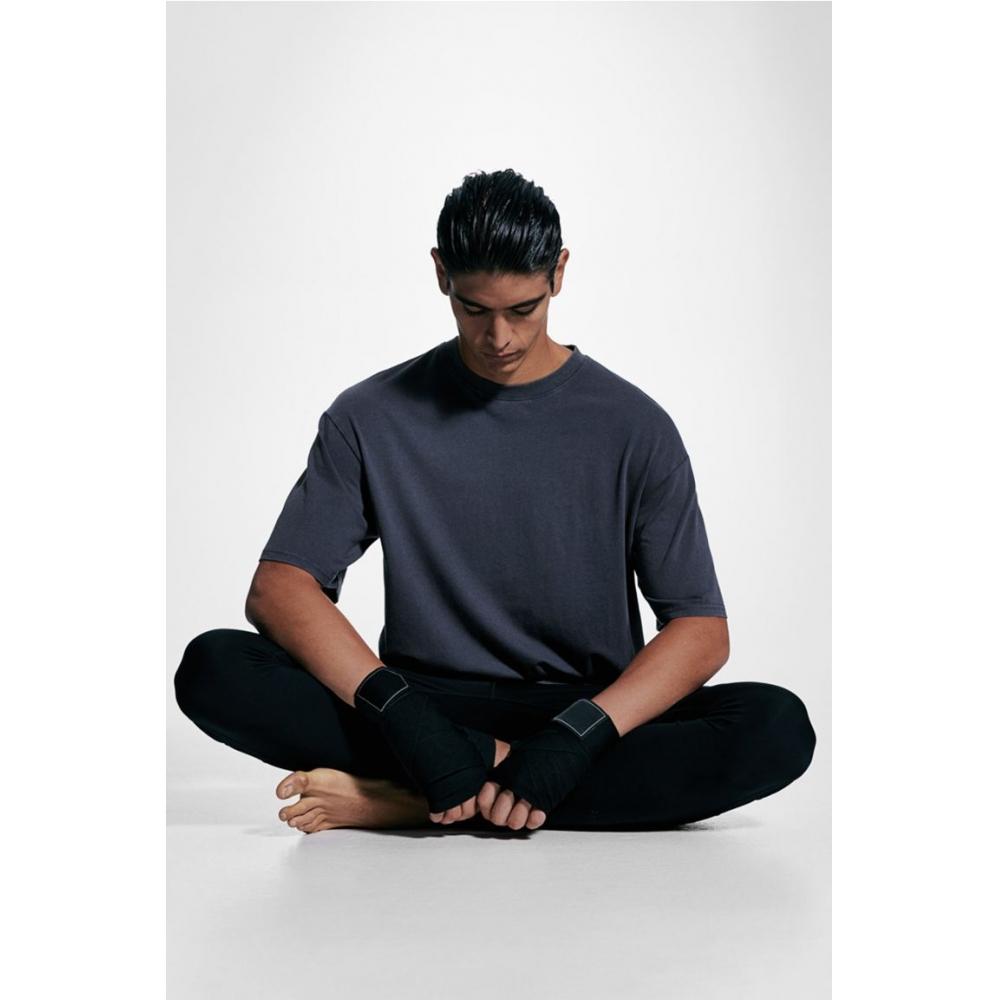 H M Sports Top Loose Fit dryMove Dark Blue