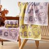 34 X 74cm Cute Cotton Hand Towels Pack of 2, Cartoon Animal Soft Towel for Women Girls, 100% Cotton Cherry Decorative Towels for Bathroom