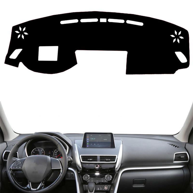 

For Mitsubishi Eclipse Cross GK GL YA 2017- 2024 Car Dashboard Cover Mat Dashmat Dash Sunshield Carpet Accessories Black(Black Edge)