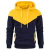 Men's Color Blocking Hoodie Sweater Autumn And Winter Padded Warm Loose Hoodie Loose Casual Sports Sweater