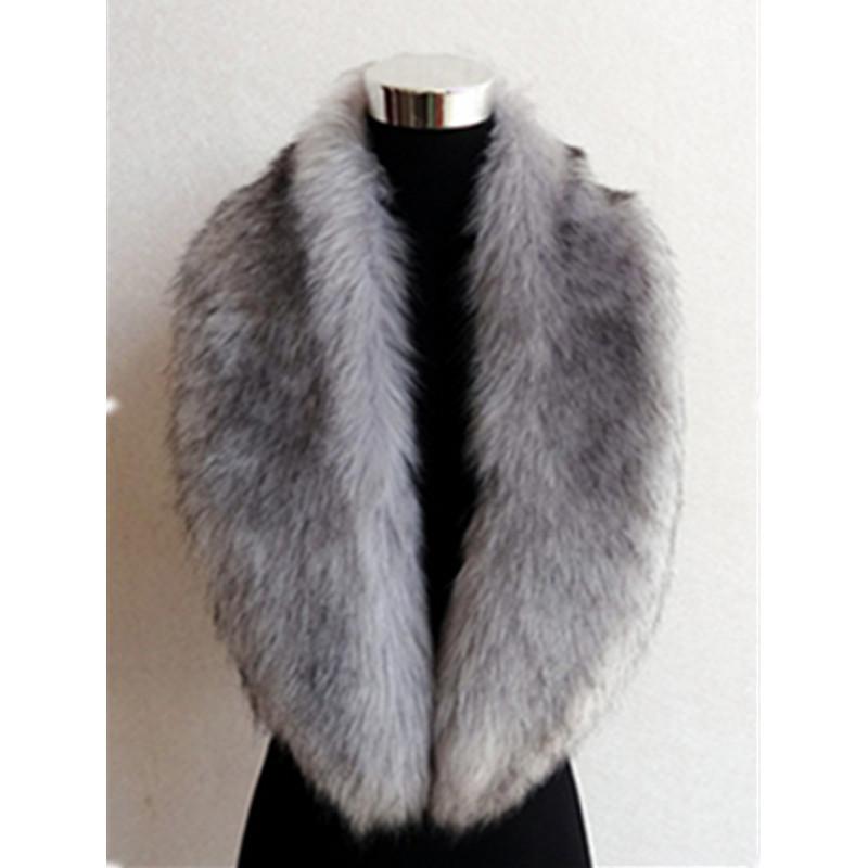 Halloween pelliccia pelliccia sintetica pelliccia di volpe imitazione cappotto di pelliccia cappotto con colletto di pelliccia accessori per costumi accessori per personaggi