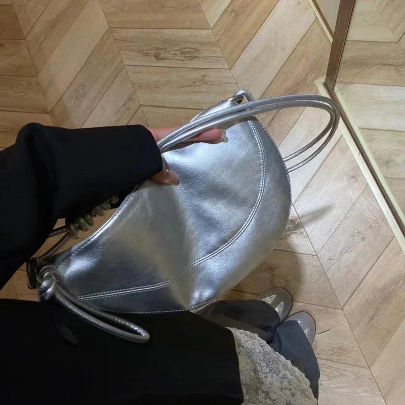 

Высококачественная Повседневная Универсальная Сумка-Кроссбоди на Одно Плечо Мягкая Кожаная Полумесяц Подмышечная Сумка Сумки-Кроссбоди для Женщин Сумки для Женщин