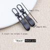 5pcs Wave-Shaped Versatile Tool-Free Metal Eyelet Semi-Automatic Pull Tab Detachable Zipper Puller Luggage Coat Clothing Shoes Boots