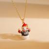 Christmas Necklace Women Titanium Steel Festive Design Trendy Accessory