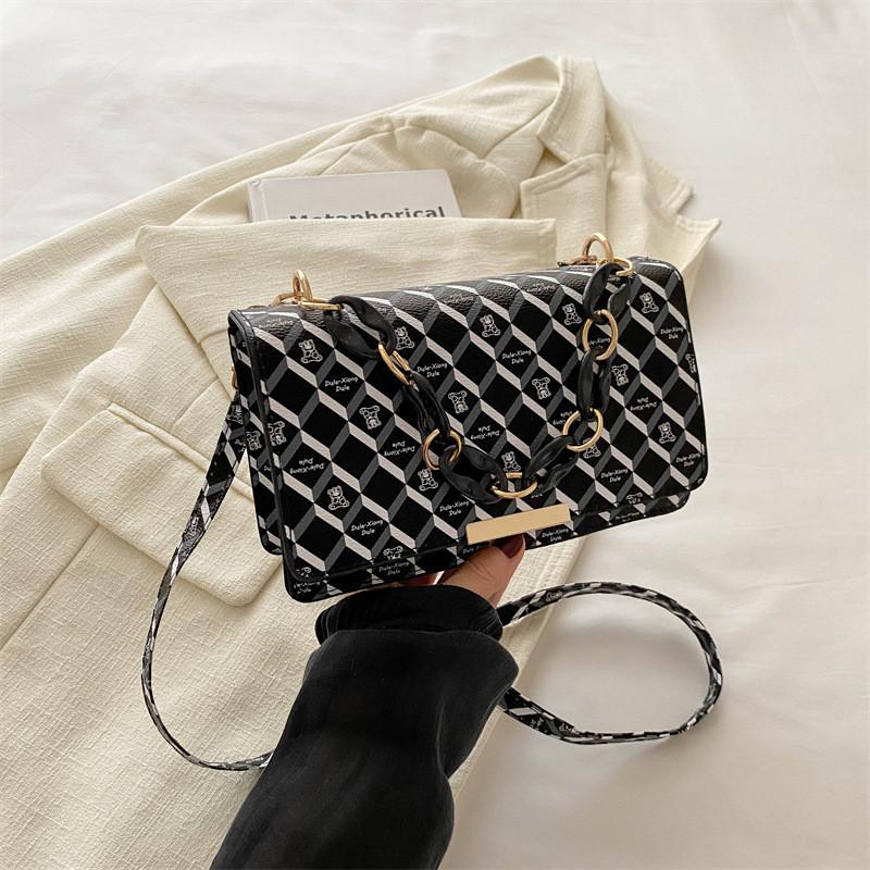 

Chic Casual Stylish Pu Small Square Crossbody Bag For Women In Black Beige Blue Pink Coffee чёрный