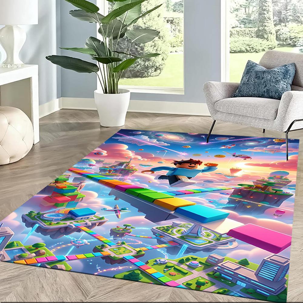 Roblox 423 Floor Rug Office Rug Perfect for Dormitory Entryway Outdoor Foyer Anti-slip Rug Anime Office Decor Perfect Gift for Friends & Family