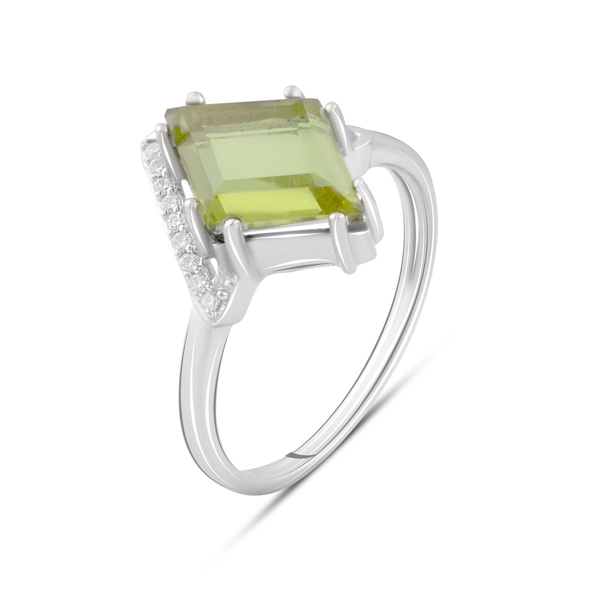 

Срібна каблучка з Султаніт султанітом 3.188ct (2091370) 3.17 гр. 925 проби 17.5 різнокольорові кольору