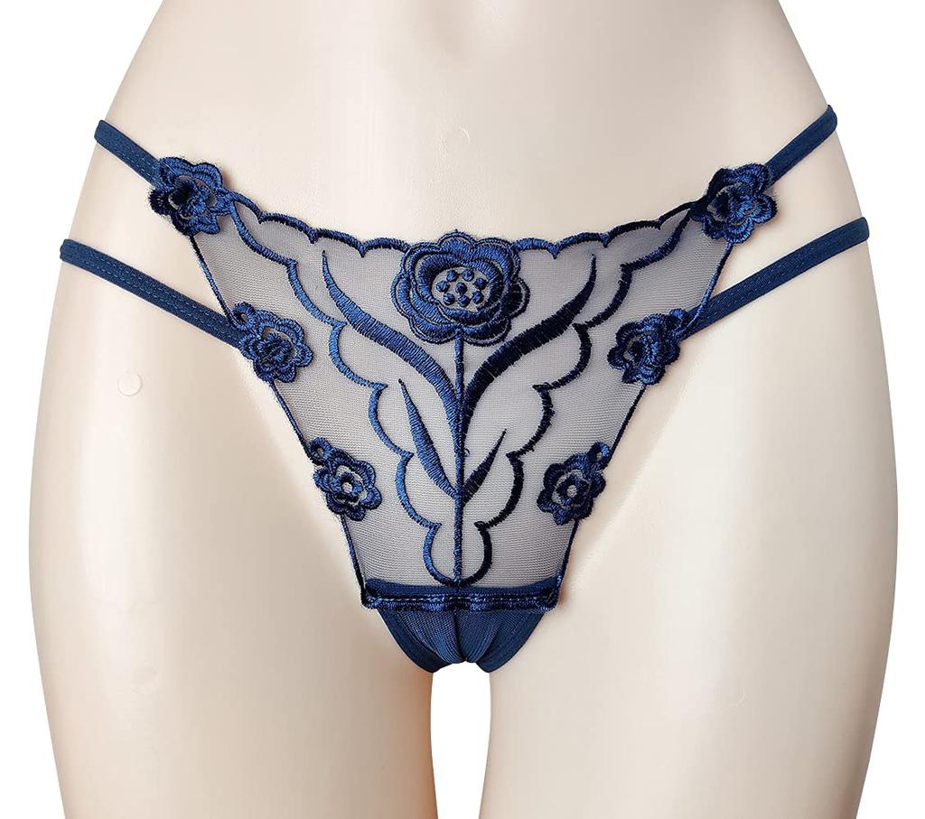 Panties with Cute Side Set of 3 R-Style Women's T-Back Stripes, (TYPE A)