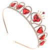 Shining Crystal Rhinestone Heart Shape Headband Bridal Wedding Tiara Hair Decor Royal Retro Elegant Lady Accessories