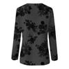Women's Fashion Daily Versatile Casual O-Neck Long Sleeve Printed Top