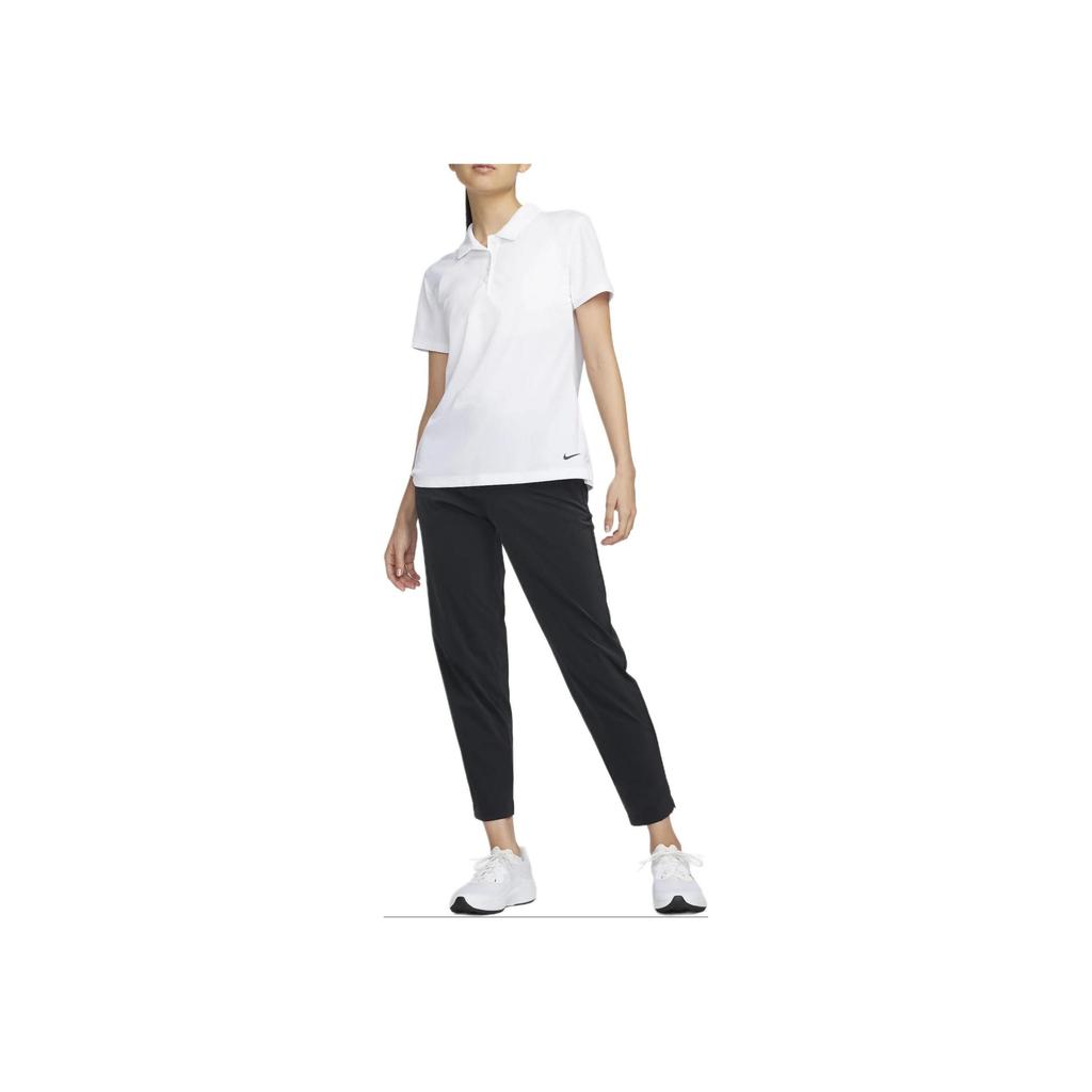 Nike Pantaloni da Golf Tour Dri-Fit Monocolore Vita Media Slim Straight Casual Pantaloni Donna Neri FD5609-010