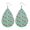 Summer Fashion Lightweight Faux Leather Earrings for Women Fruit Leaf Beach Teardrop Drop Dangle Earrings Jewelry Gift Wholesale