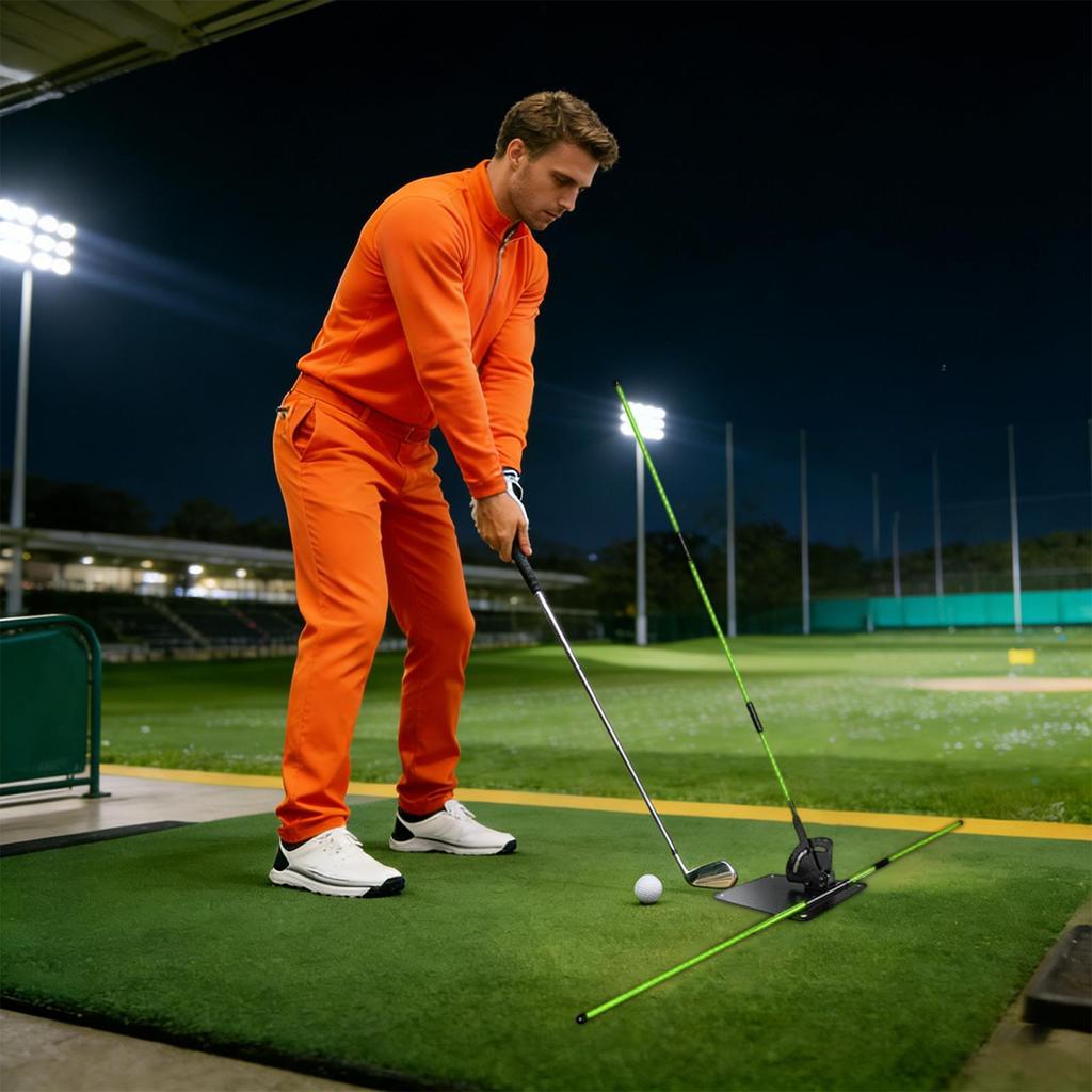 Golf Alignment Sticks With Clear Scale Adjustable Golf Alignment Rods Angle Holder Kit For Putting Improvement Indoor Outdoor