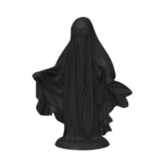 Halloween Ghost Figurine Gothic Ghost Statue Creepy Resin Robe Ghost Tabletop Ornament for Home Shelf Table Indoor Outdoor Decor