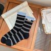 Ladies Fall New Casual Striped Boneless Tube Socks