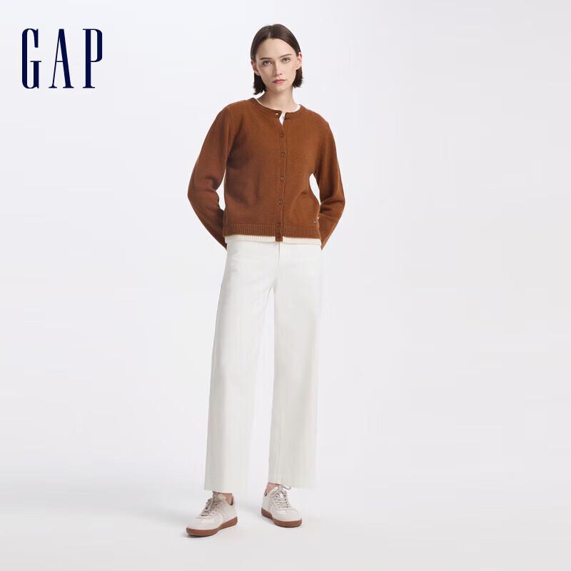 

Gap Women s Ribbed Knit Wool Cardigan with Spliced Hem S