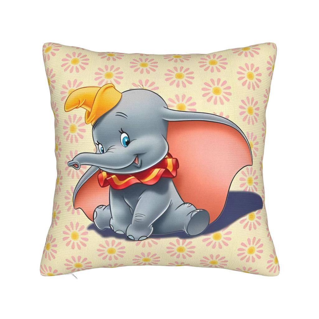 Dumbo Cartoon Throw Pillow Cover Polyester Throw Pillow Disney , Fashion Cushion Covers