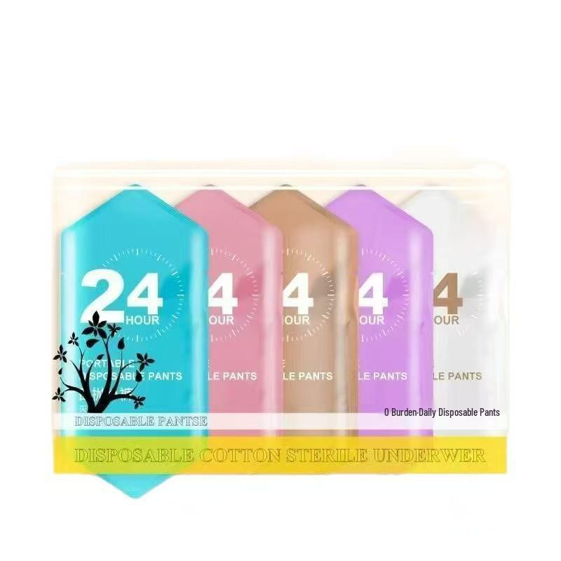 Sterilized Disposable Cotton Underwear for Men and Women - Portable, No-Wash, Individually Packaged for Home, Travel & Business.