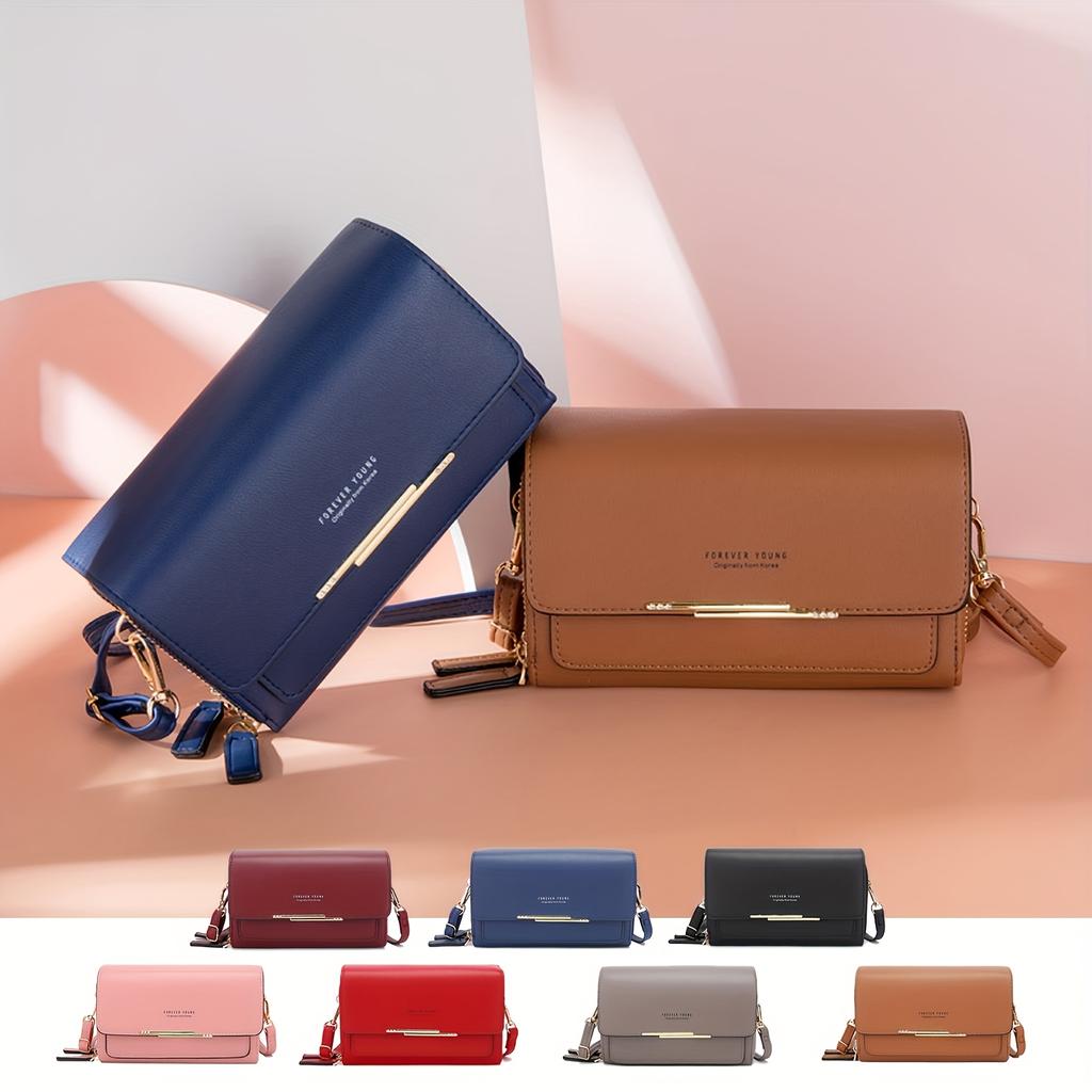 1pc Multi-layer Women's Wallet | Large Capacity Hand-held Bag, Casual Shoulder Zipper Bag, Mobile Phone Bag