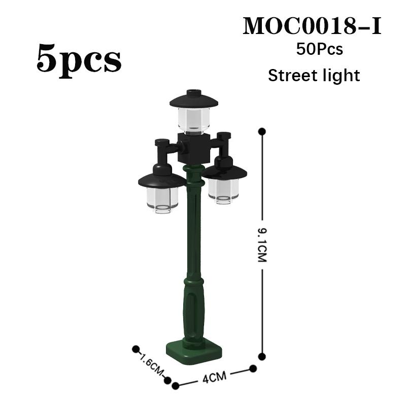 MOC City Serie Hochzeitsbogen Straßenlaterne Schlagzeug Schaukelstuhl Park Straßenansicht Bausteine Spielzeug Für Kinder Kreative Geschenke