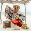 Bluey concert party soft beach towel Comfortable erfect for Travel Beach Swimming Vibrant Pattern Wedding Party Gift