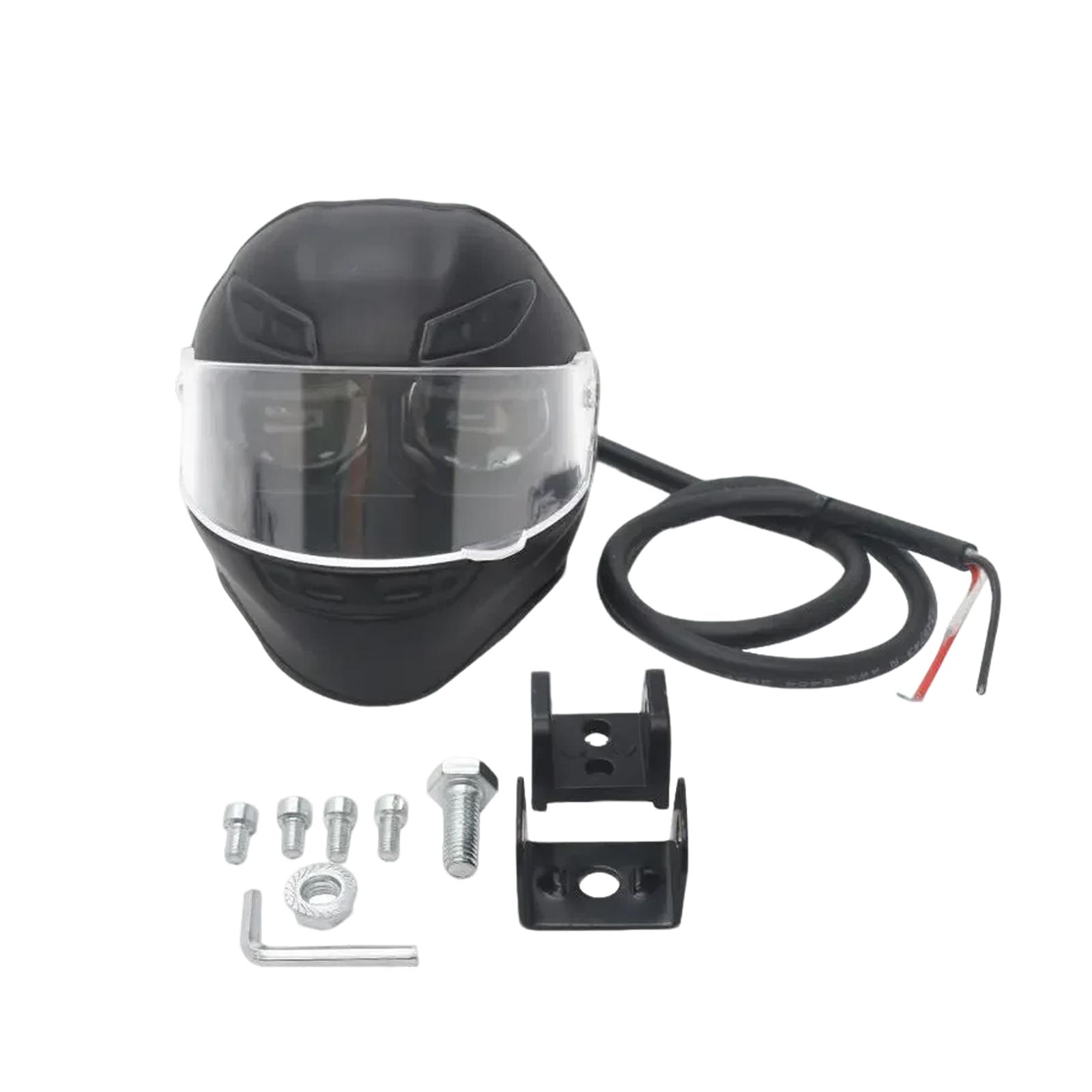 

1 Pcs/2pcs Motorcycle LED Spotlight Full Face Helmet Shape LED Bulb Lens Yellow Motorcycle Vehicle Bulb Fog Lights Signal Lamp Replacement For One Size