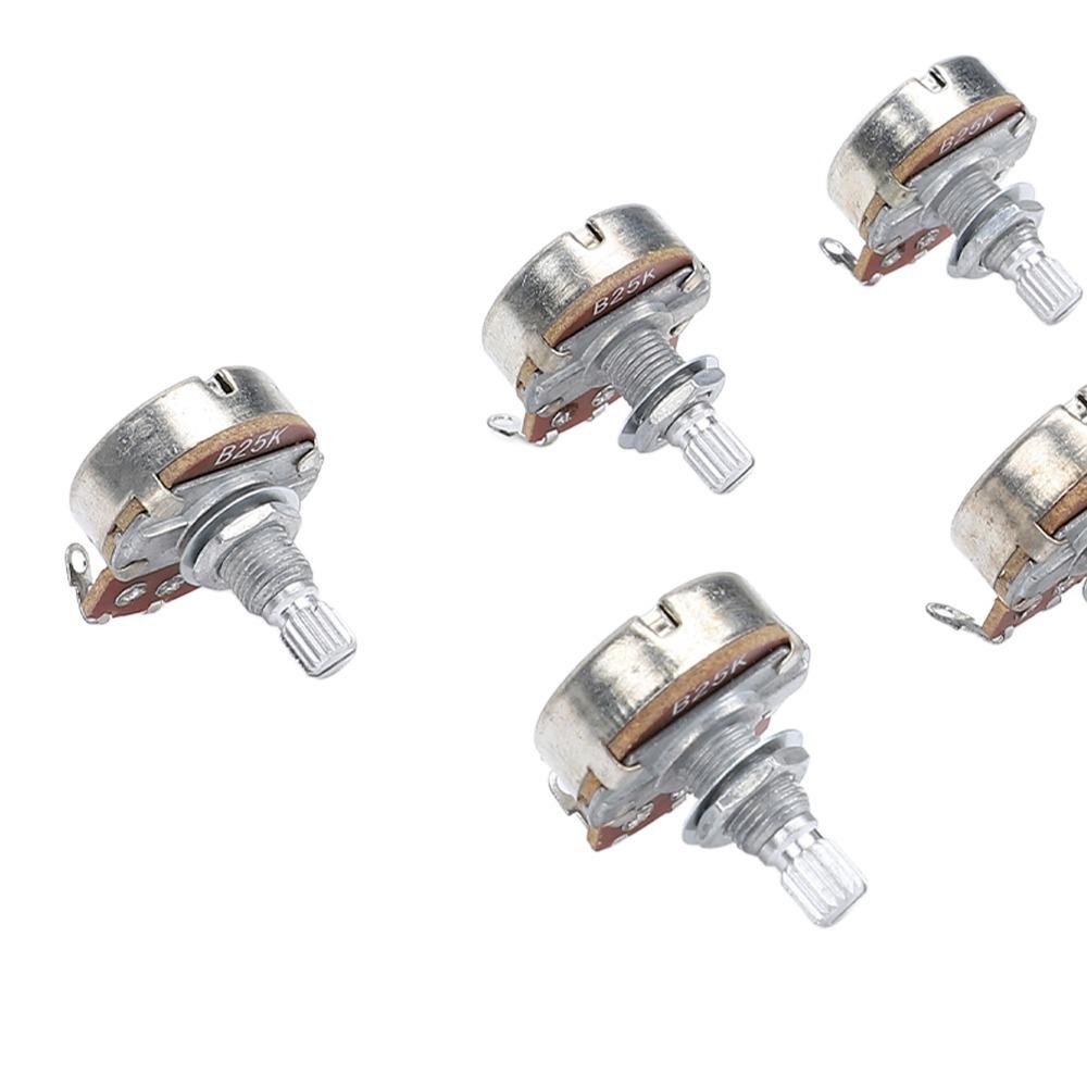 25K Bass Guitar Pots Metal Electric Guitar Hardware Guitar Potentiometer Electric Bass Guitar B25K