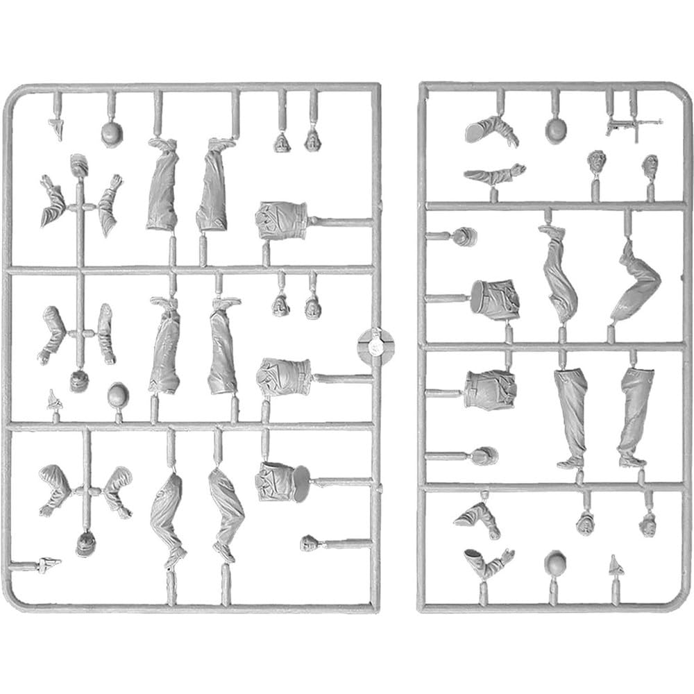 Miniart 1/35 WWII German Tank Crew Set (5 Figures) with Equipment, Plastic Model Kit MA35415