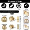 2Pcs Brass Pipe Fitting Connector Coupler No Welding Extension Pipe Joint 3/8Inch and 1/4Inch Double Nipple Enduring