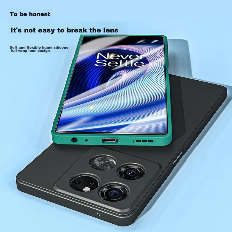 Phone Case for OnePlus Ace Racing Edition, for OnePlus Ace Racing Edition, Shockproof Silicone Lens Full Protection, Matte Finish - Midnight Black