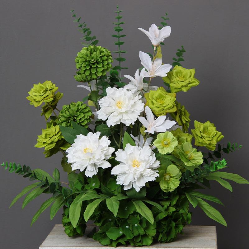 Mori Style Artificial Wedding Floral Aisle Decoration