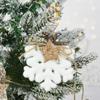 White Foam Christmas Ball Ornaments Xmas Tree Hanging Snowflake Bell Pendants Navidad Home Party Decorations 2025 New Year Gifts