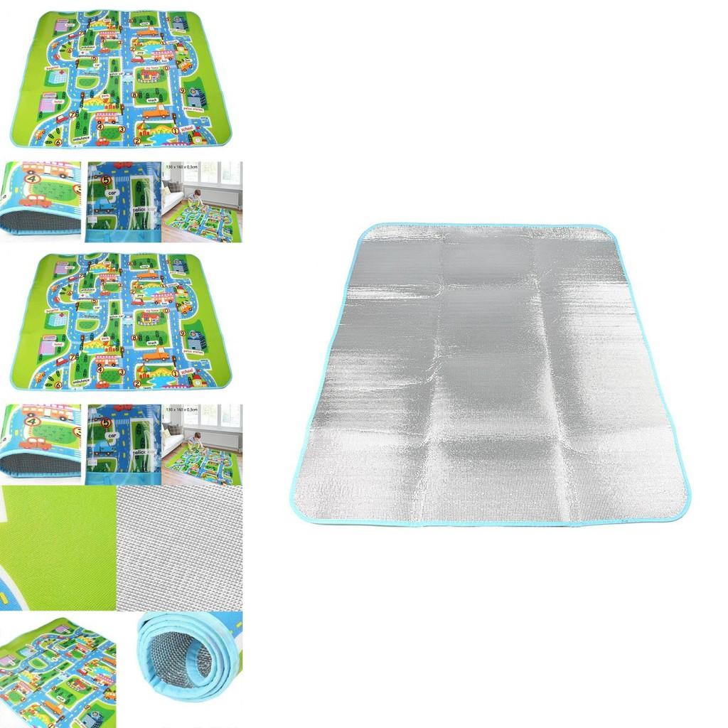 Soft And Safe 130x160cm Children's Road Map Play Mat With Traffic City Theme