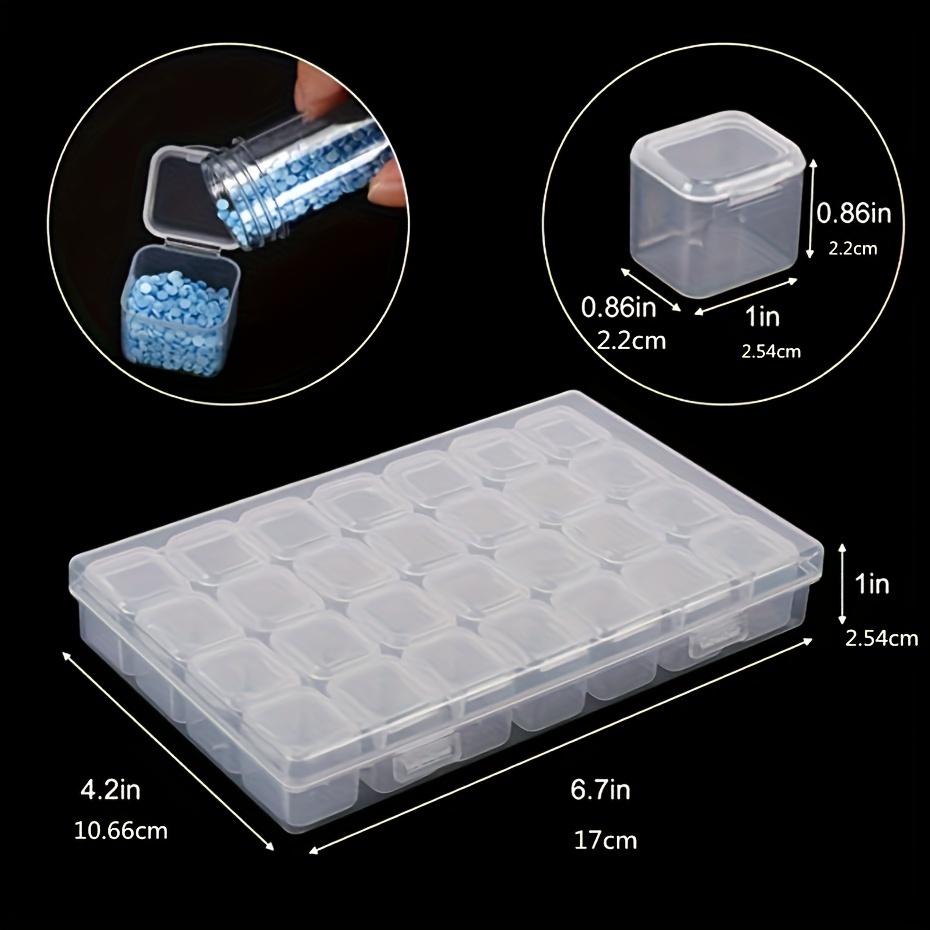 Kolekce úložných boxů s 28 nebo 56 přihrádkami, ideální pro DIY diamantovou malbu, organizaci korálků, řemesla a šperky,