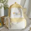 Schoolbag New Cute Cat Backpack Female Elementary School Bag Large Capacity Simple Commuter Backpack Junior High School Student