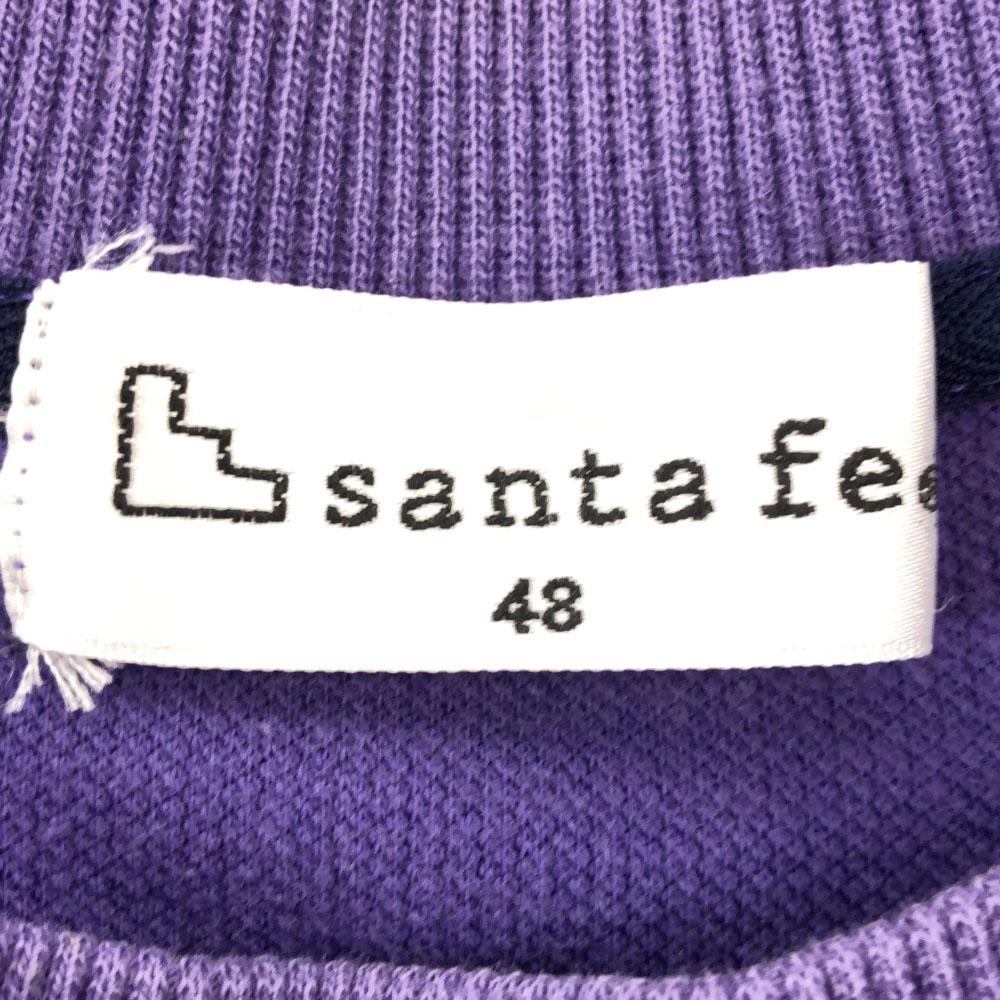 santa fe made in Japan Print Long sleeve trainer 48 purple sweat Men's Used