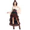 Game Themed Pirate Queen Costume With Ruffled Long Dress For Cosplay Enthusiasts