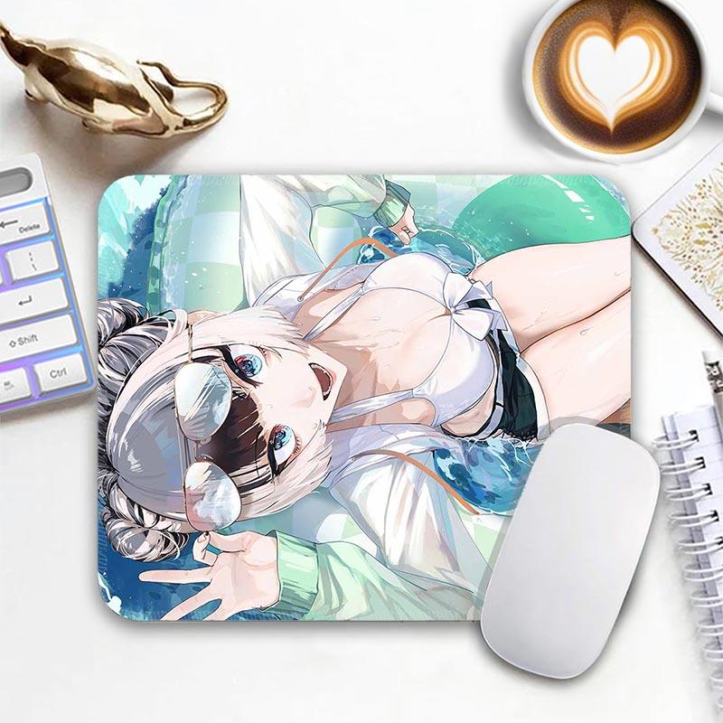 Anime Kawii Standard Mouse Pad Virtual Idol Gamer Mouse Mat J_Juufuutei Small Gaming Mousepad Travel Mouse Mat Non-Slip Mousemat
