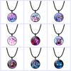Huntress Girls Iron Alloy Necklace, Kpop Idol Cartoon Pendant Wax Rope Chain, Cute Anime Jewelry Gift for Kids and Fans