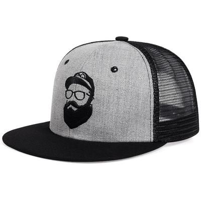 Lopis Snapback Fits Deep Baseball Stylish Sun Adjustable Size One Gray Men's Cap, 56-60cm, Fit, Cap, Logo, Protection, (JP, Alphabet, Size, (Mesh))