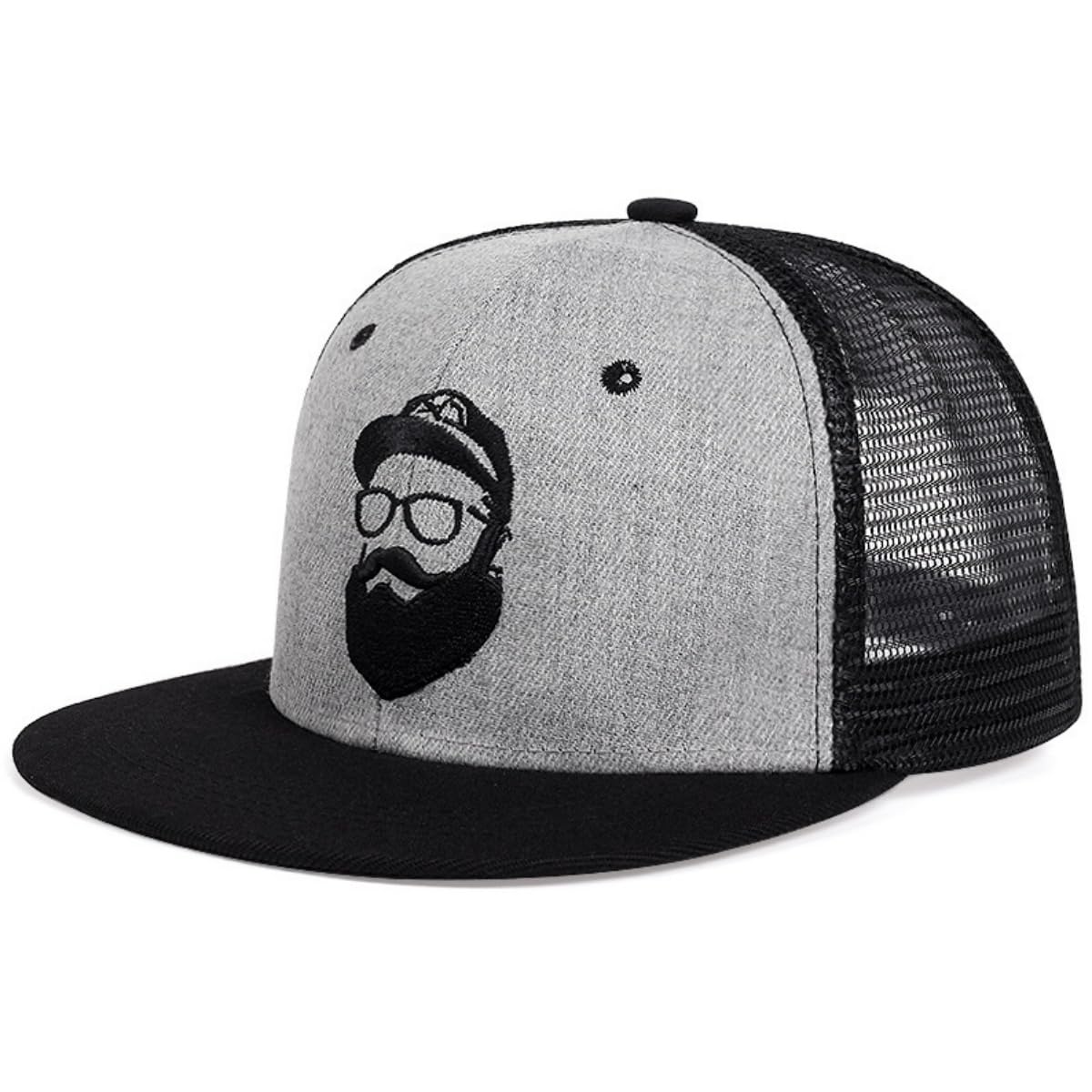 

Lopis Snapback Fits Deep Baseball Stylish Sun Adjustable Size One Gray Men s Cap, 56-60cm, Fit, Cap, Logo, Protection, (JP, Alphabet, Size, (Mesh))