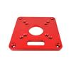 Allsome Aluminum Router Table Insert Plate Trimming Machine Flip Board for Woodworking Benches Router Table Plate for MAKITA RT0700C