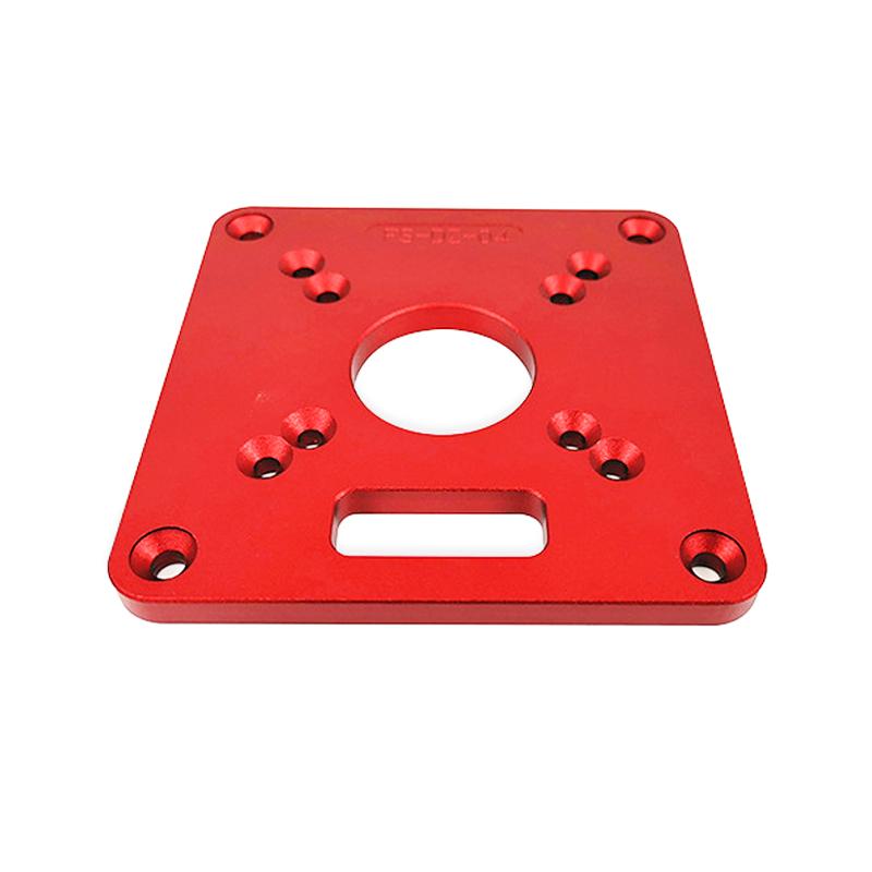 Allsome Aluminum Router Table Insert Plate Trimming Machine Flip Board for Woodworking Benches Router Table Plate for MAKITA RT0700C