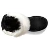 UGG Classic Short Patchwork Fluff Warm Comfortable Fleece Snow Boots Women Boots Black 1098071-BLK