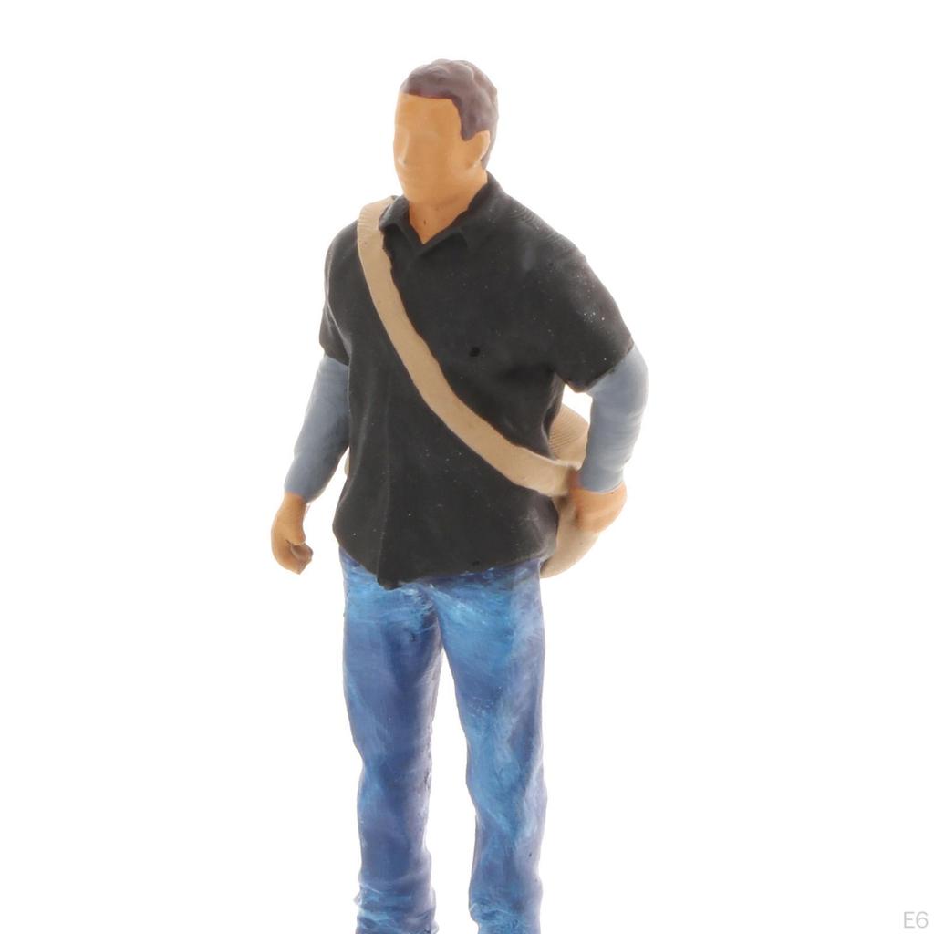 1/64 Diorama Cool People Man Train Buliding for Siku Home Decoration Accessories Supplies