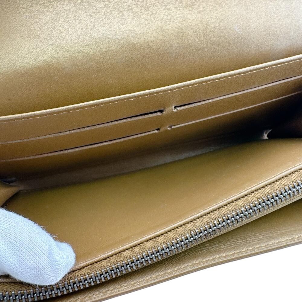 LOUIS VUITTON Monogram mat leather Portefeiulle Sarah Purse beige leather Used