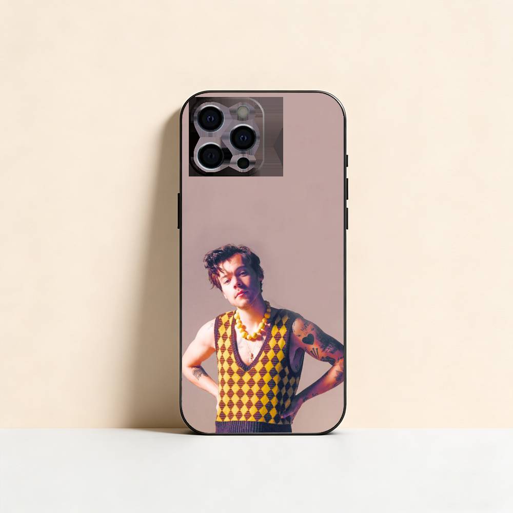 Epc Music Чехол для телефона H-HaRRy Styles Для iPhone 17,16,15,14,13,12,11 Plus,Pro Max,XS, Мягкий силиконовый черный чехол