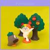 Cat Resin Figurine With Autumn Themed Decor For Home Or Office Display