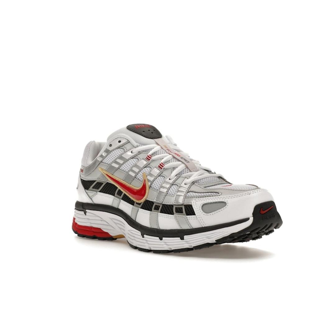 Nike P-6000 Platinum Varsity Red Unisex Sneakers White Metallic-Platinum CD6404-102