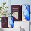 Sharp Aquos R11 Honeycomb Leather Flip Case with Card Holder